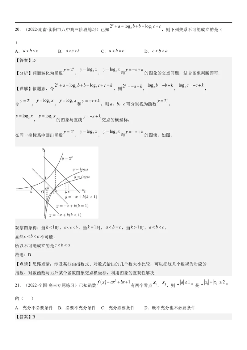 解密06讲：函数图像、方程与零点（解析版）_2.2025数学总复习_2023年新高考资料_二轮复习_考点2023年高考数学二轮复习讲义+训练（新高考专用）