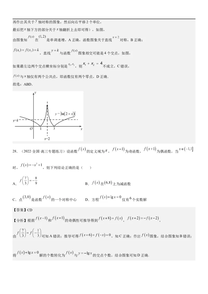 解密06讲：函数图像、方程与零点（解析版）_2.2025数学总复习_2023年新高考资料_二轮复习_考点2023年高考数学二轮复习讲义+训练（新高考专用）