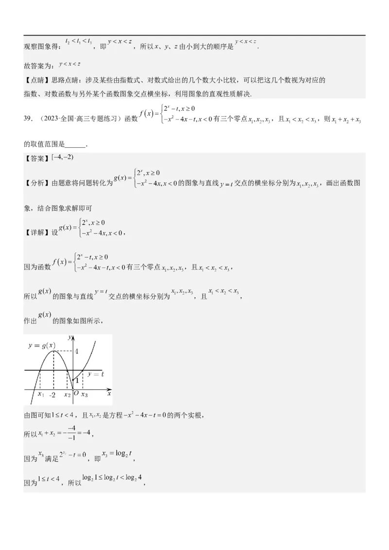 解密06讲：函数图像、方程与零点（解析版）_2.2025数学总复习_2023年新高考资料_二轮复习_考点2023年高考数学二轮复习讲义+训练（新高考专用）