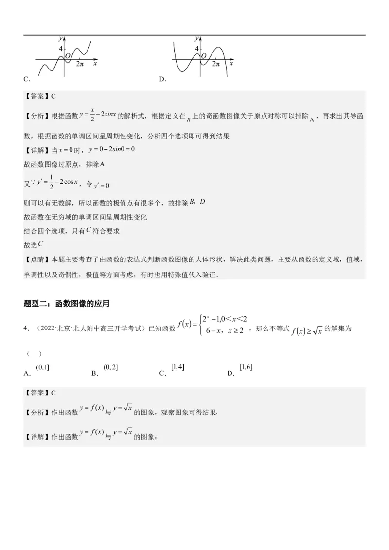 解密06讲：函数图像、方程与零点（解析版）_2.2025数学总复习_2023年新高考资料_二轮复习_考点2023年高考数学二轮复习讲义+训练（新高考专用）