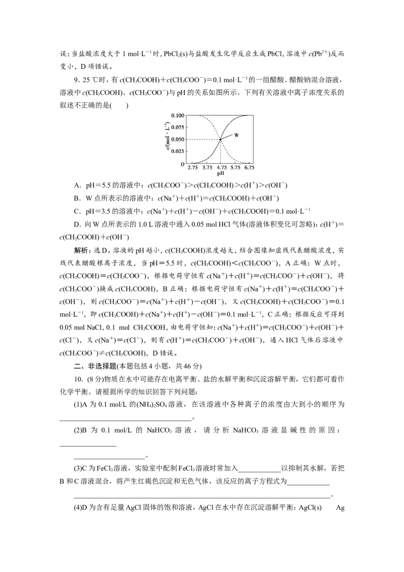 9章末综合检测(八)_05高考化学_新高考复习资料_2022年新高考资料_2022年一轮复习各版本_1.高考化学2022年一轮复习通用版_2022年高考化学一轮复习讲义（全国版）