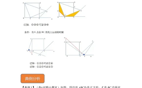 专题18正方形中&ldquo;外角平分线&rdquo;模型（解析版）_初中数学人教版_八年级数学下册_保存转存之后查看(1)_8下-初中数学人教版（2026春新版持续更新）_旧版-可参考_06习题试卷