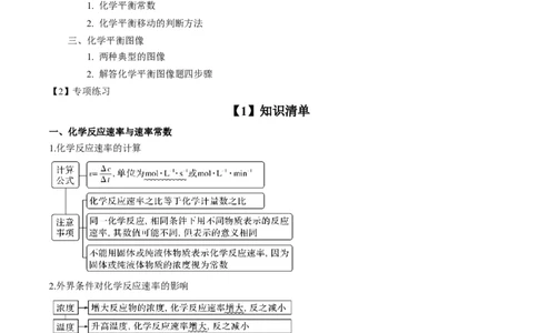 专项08化学反应速率与化学平衡-2023届高考化学二轮复习知识清单与专项练习（新高考专用）（解析版）_05高考化学_新高考复习资料_2023年新高考资料_二轮复习_选择题