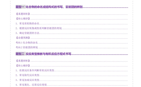 专题14大题突破&mdash;&mdash;有机合成与推斯（讲义）（原卷版）_05高考化学_2025年新高考资料_二轮复习_上好课2025年高考化学二轮复习讲练测（新高考通用）3379109_主题六有机化学