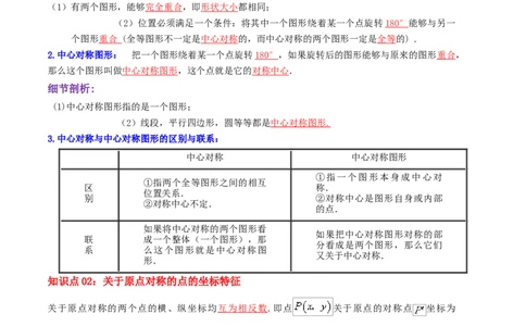 专题08中心对称综合题（解析版）_初中数学人教版_9上-初中数学人教版_07专项讲练_培优方案九年级数学上册章节重点复习考点讲义（人教版）_专题08中心对称综合题