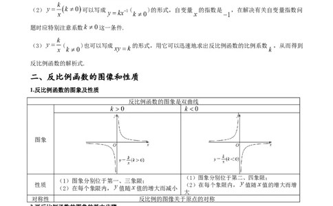 专题26.1反比例函数（十大考点）（解析版）_初中数学人教版_9下-初中数学人教版_07专项讲练_2023-2024学年九年级数学下册考点剖析及精准练习（人教版）