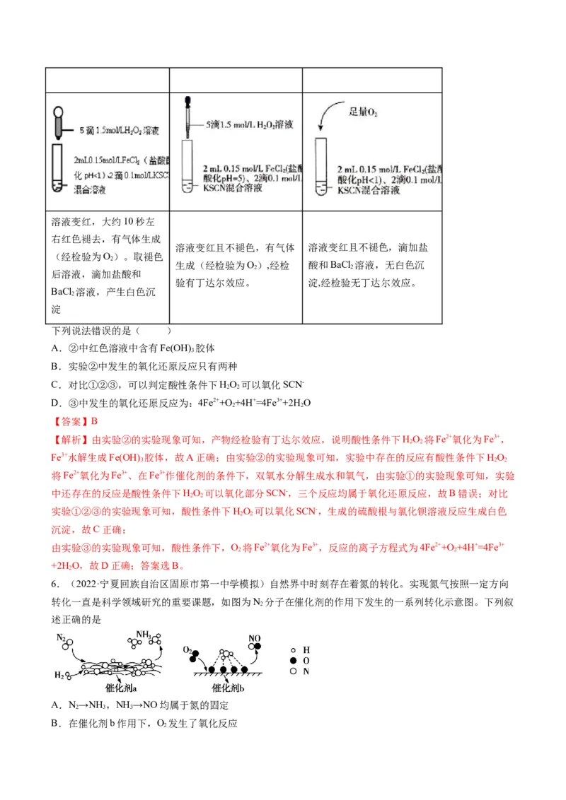 专题04氧化还原反应及其应用（专练）-瞄准2023年高考化学二轮专题考点抢分计划（解析版）_05高考化学_新高考复习资料_2023年新高考资料_二轮复习
