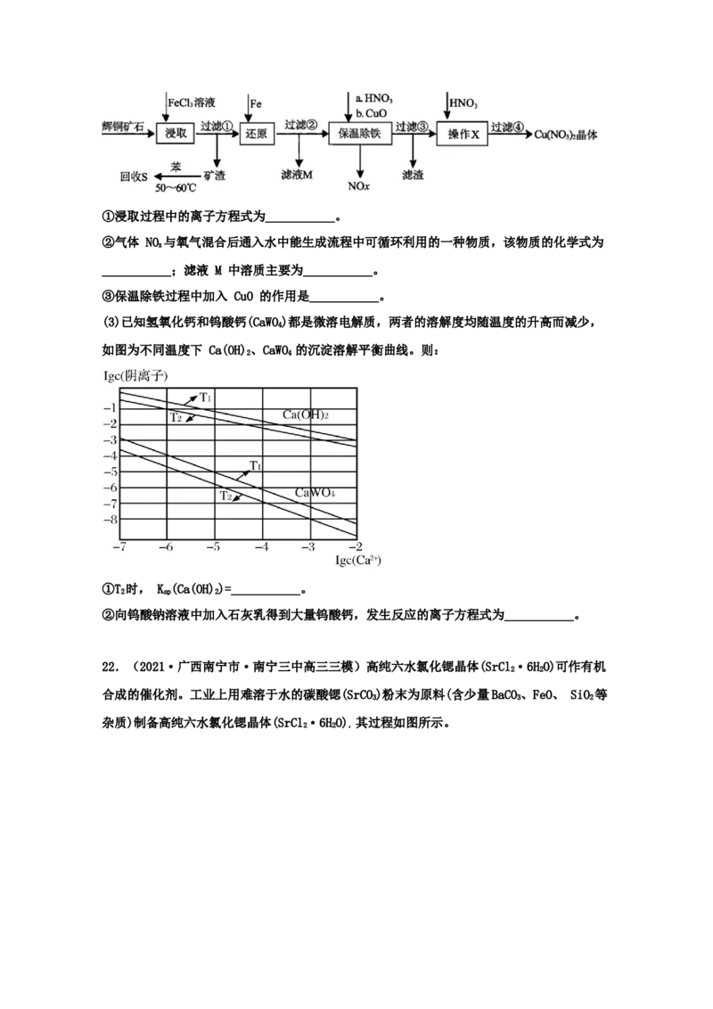 专题14沉淀溶解平衡（学生版）2021年高考化学真题和模拟题分类汇编（31题）_05高考化学_新高考复习资料_2023年新高考资料_一轮复习_2023年新高考大一轮复习讲义