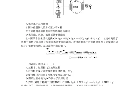 专练27化学反应中的能量变化基本概念及图像_05高考化学_新高考复习资料_2023年新高考资料_专项复习_2023《微专题&middot;小练习》&middot;化学&middot;新教材&middot;XL-6