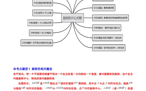 专题10旋转和中心对称（热考题型）-解析版_初中数学人教版_9上-初中数学人教版_07专项讲练_一题三变系列九年级数学上册重要考点题型精讲精练(人教版)
