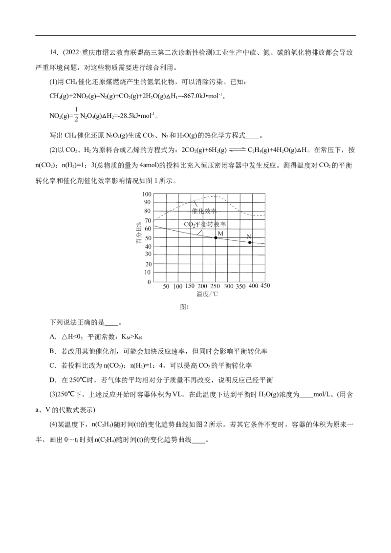 专项29化学平衡图象（原卷版）_05高考化学_新高考复习资料_2023年新高考资料_专项复习_2023年高考化学热点专项导航与精练（新高考专用）
