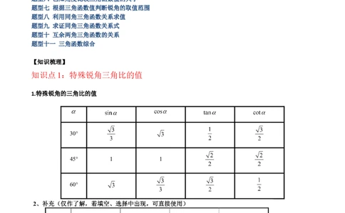 专题12锐角三角函数的相关计算重难点题型专训（11大题型）（解析版）_初中数学人教版_9下-初中数学人教版_07专项讲练_2023-2024学年九年级数学全册重难点专题提升精讲精练（人教版）