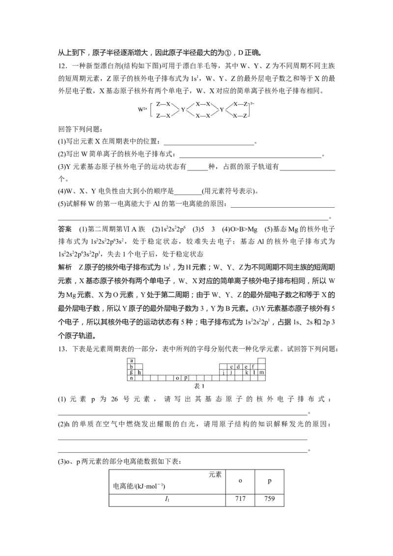 2024年高考化学一轮复习（新高考版）第6章第31讲　元素周期表、元素的性质_05高考化学_2024年新高考资料_1.2024一轮复习_2024年高考化学一轮复习讲义（新人教新高考版）
