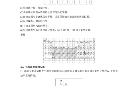 2024年高考化学一轮复习（新高考版）第6章第31讲　元素周期表、元素的性质_05高考化学_2024年新高考资料_1.2024一轮复习_2024年高考化学一轮复习讲义（新人教新高考版）