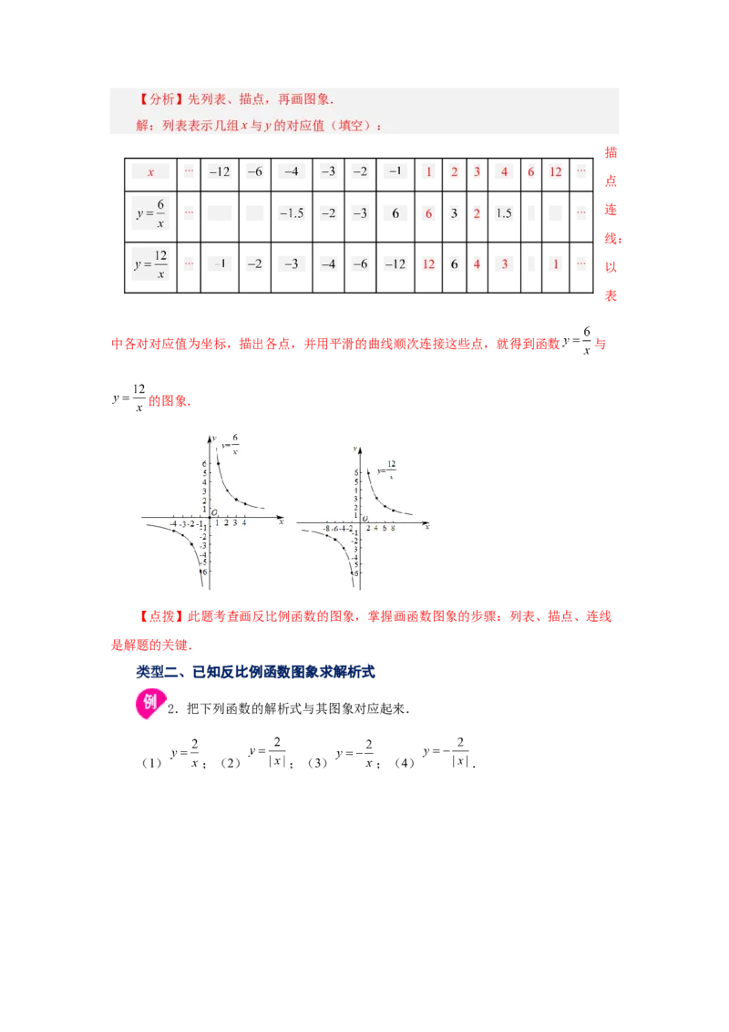 专题26.4反比例函数的图象和性质（知识讲解）-2022-2023学年九年级数学下册基础知识专项讲练（人教版）_初中数学人教版_9下-初中数学人教版_07专项讲练