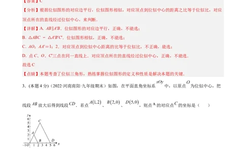 专题07位似（课后小练）-解析版_初中数学人教版_9下-初中数学人教版_07专项讲练_一题三变系列2022-2023学年九年级数学下册重要考点题型精讲精练(人教版)