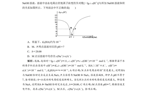 2第26讲　水的电离和溶液的酸碱性　新题培优练_05高考化学_新高考复习资料_2022年新高考资料_2022年一轮复习各版本_1.高考化学2022年一轮复习通用版_第8章水溶液中的离子平衡