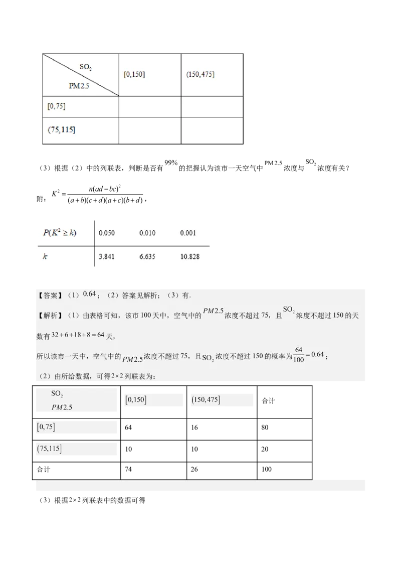 考向38统计与统计案例（重点）-备战2023年高考数学一轮复习考点微专题（全国通用）（解析版）_2.2025数学总复习_赠品通用版（老高考）复习资料_一轮复习