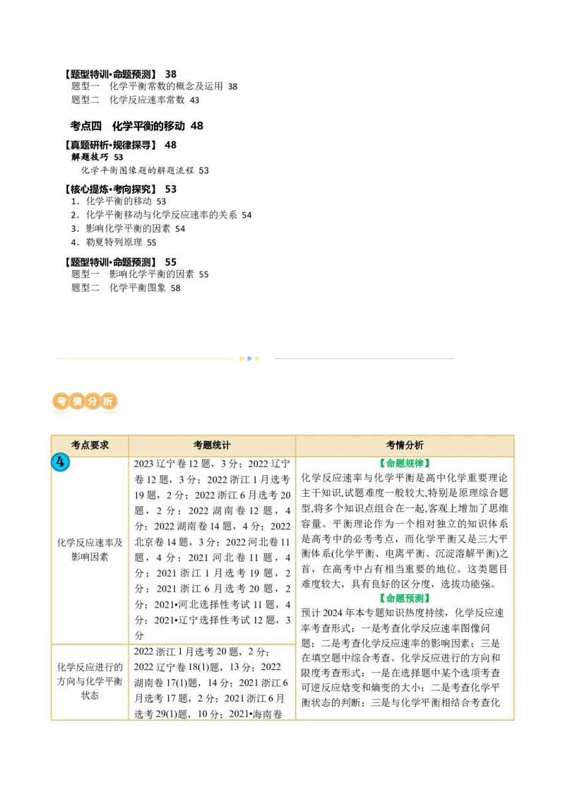 专题07化学反应速率与化学平衡(讲义)(解析版)_05高考化学_2024年新高考资料_2.2024二轮复习_2024年高考化学二轮复习讲练测（新教材新高考）