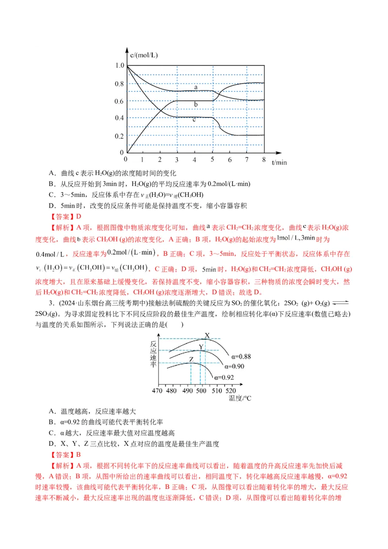 专题07化学反应速率与化学平衡(讲义)(解析版)_05高考化学_2024年新高考资料_2.2024二轮复习_2024年高考化学二轮复习讲练测（新教材新高考）