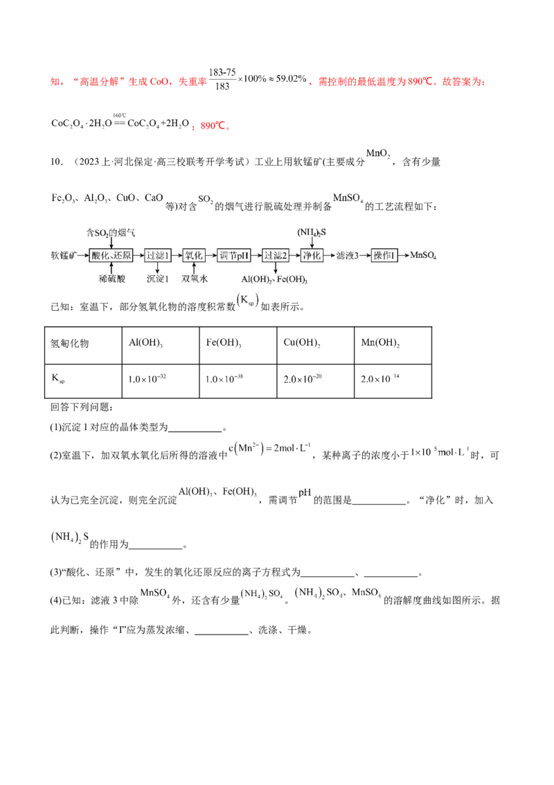 专题05金属及其重要化合物（分层练）（解析版）_05高考化学_2024年新高考资料_2.2024二轮复习_高频考点2024年高考化学二轮复习高频考点追踪与预测（新高考专用）