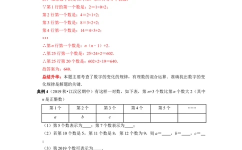 专题06整式的加减专题复习&mdash;&mdash;规律探究（解析版）_初中数学人教版_7上-初中数学人教版_7上-初中数学人教版（旧版）赠送_06习题试卷_6期中期末复习专题