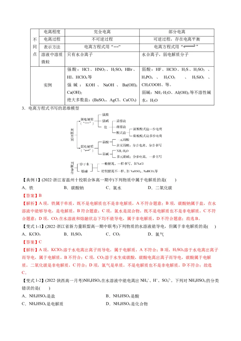 专题03离子反应方程式与离子共存（专讲）-瞄准2023年高考化学二轮专题考点抢分计划（解析版）_05高考化学_新高考复习资料_2023年新高考资料_二轮复习