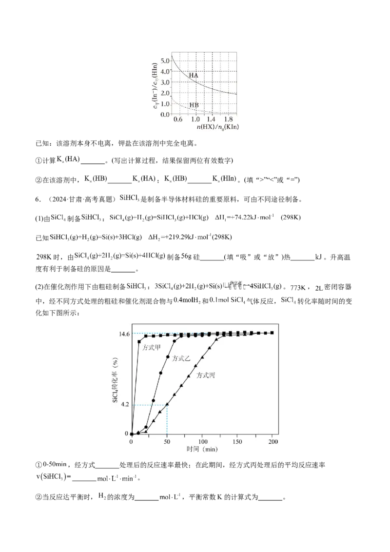 专题28化学反应原理综合题（原卷版）-备战2025年高考化学二轮&middot;突破提升专题复习讲义（新高考通用）_05高考化学_2025年新高考资料_二轮复习_01高考语文等多个文件