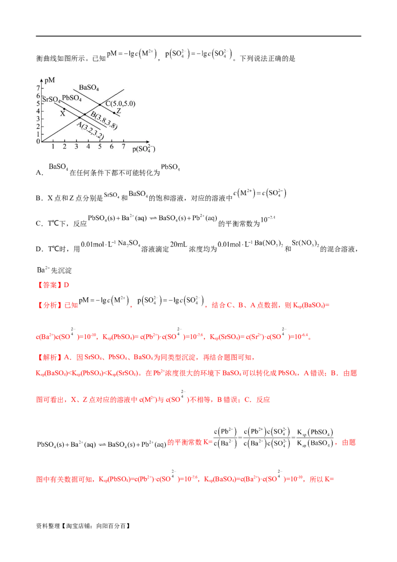 专题05金属及其重要化合物（分层练）（解析版）_05高考化学_新高考复习资料_2024年新高考资料_二轮复习资料_分层练_教师版（含答案解析）