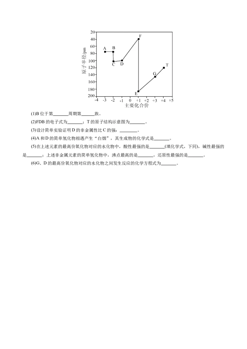 专题11物质结构与元素周期律(测试)(原卷版)_05高考化学_2024年新高考资料_2.2024二轮复习_2024年高考化学二轮复习讲练测（新教材新高考）