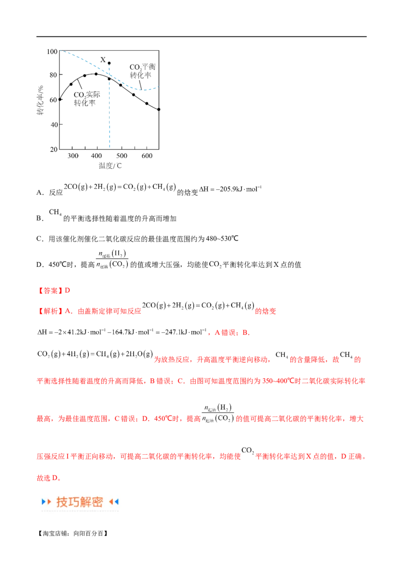 专题08化学反应与能量变化（讲义）（解析版）_05高考化学_新高考复习资料_2024年新高考资料_二轮复习资料_高频考点解密2024年高考化学二轮复习高频考点追踪与预测（新高考专用）