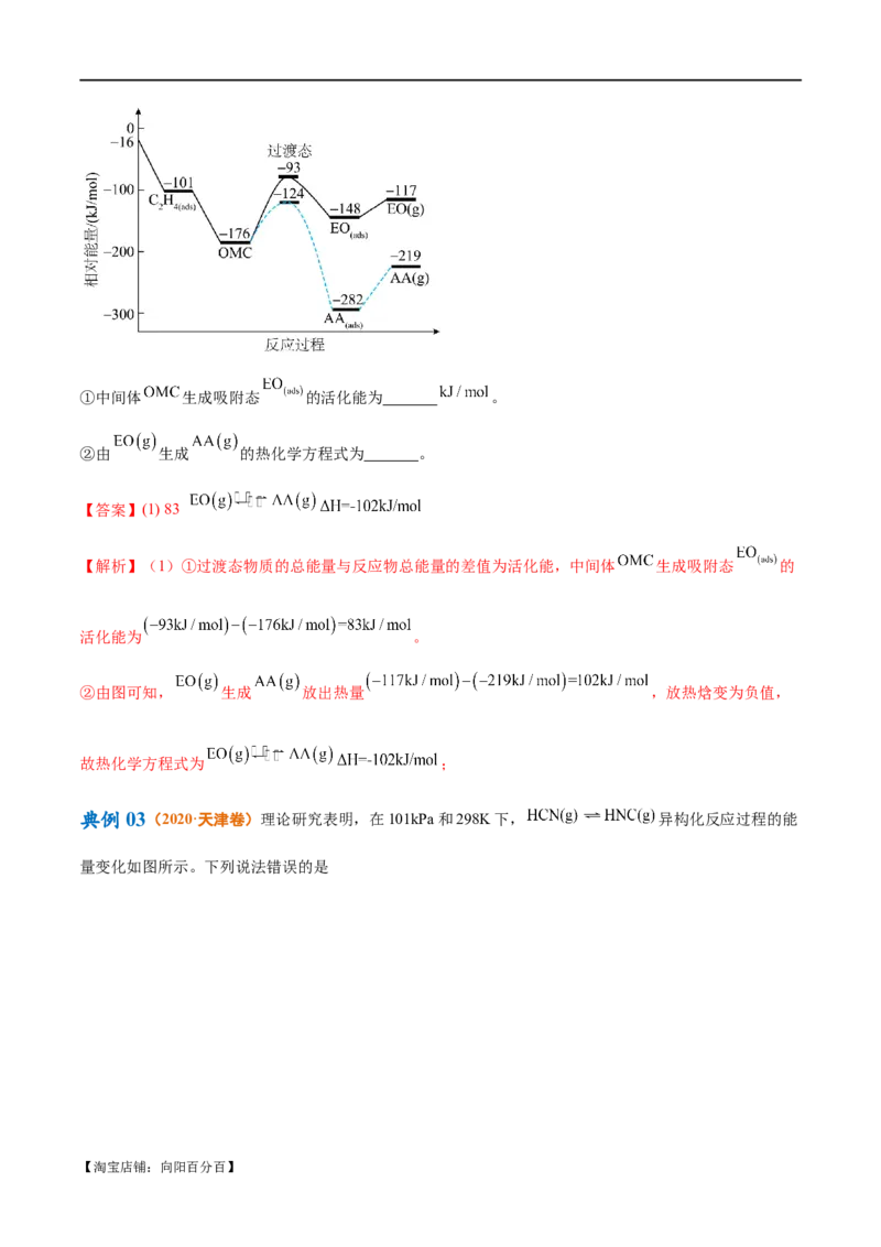 专题08化学反应与能量变化（讲义）（解析版）_05高考化学_新高考复习资料_2024年新高考资料_二轮复习资料_高频考点解密2024年高考化学二轮复习高频考点追踪与预测（新高考专用）