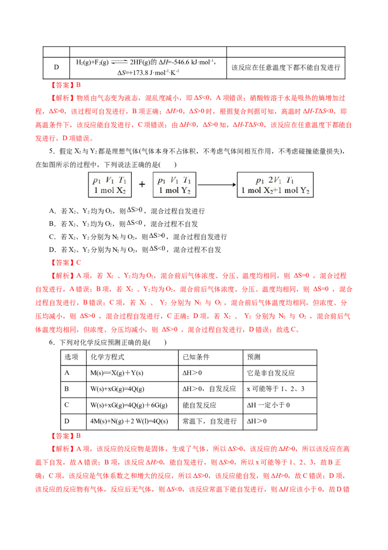 专题07化学反应速率与化学平衡(练习)(解析版)_05高考化学_2024年新高考资料_2.2024二轮复习_2024年高考化学二轮复习讲练测（新教材新高考）