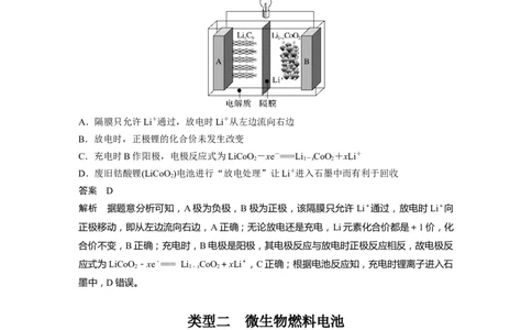 2024年高考化学一轮复习（新高考版）第7章第41讲　常考新型化学电源_05高考化学_2024年新高考资料_1.2024一轮复习_2024年高考化学一轮复习讲义（新人教新高考版）
