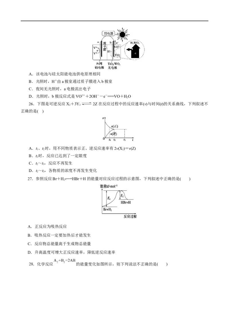 专题06化学反应与能量-2023年高考化学一轮复习小题多维练（原卷版）_05高考化学_通用版（老高考）复习资料_2023年复习资料_一轮复习_2023年高考化学一轮复习小题多维练（全国通用）