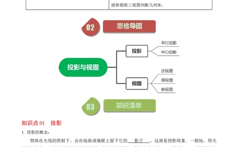 第01讲投影与视图（教师版）_初中数学_九年级数学下册（人教版）_同步讲义-U18_2024版