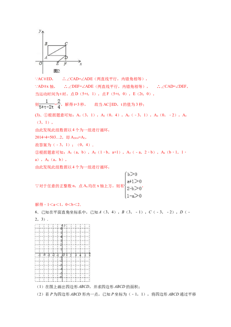 专题06《平面直角坐标系》解答题重点题型分类（解析版）_初中数学人教版_7下-初中数学人教版_7下-初中数学人教版（旧版）赠送_06习题试卷_5专项练习