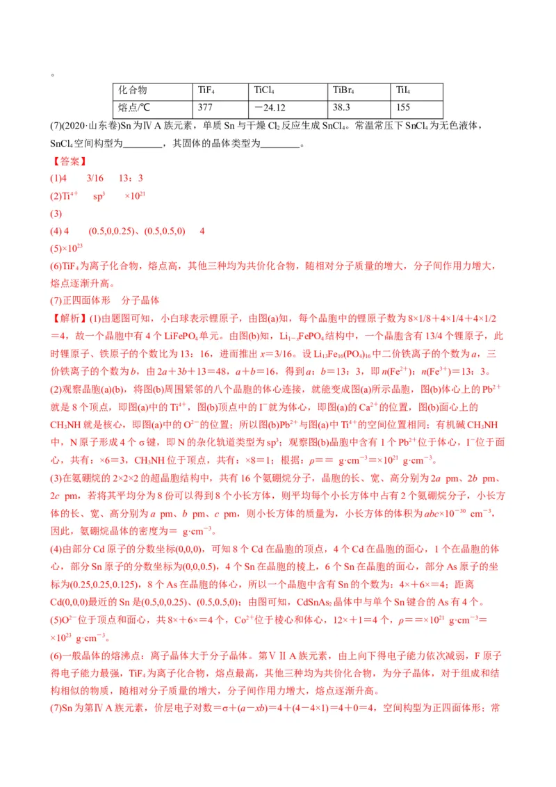专题12物质结构与性质（专讲）-瞄准2023年高考化学二轮专题考点抢分计划（解析版）_05高考化学_新高考复习资料_2023年新高考资料_二轮复习