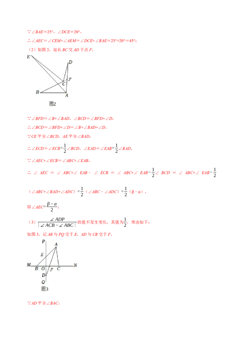 专题2相交线与平行线中蕴含的数学思想（解析版）_初中数学人教版_7下-初中数学人教版_7下-初中数学人教版（旧版）赠送_07专项讲练