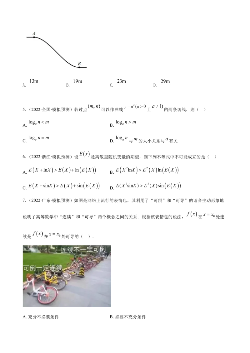 考点06导数及其应用（核心考点讲与练）-2023年高考数学一轮复习核心考点讲与练（新高考专用）(原卷版）_2.2025数学总复习_2023年新高考资料_一轮复习