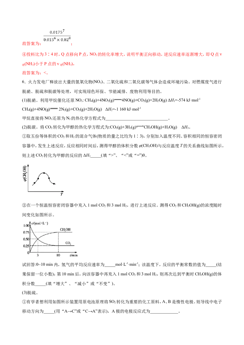 专题20化学反应原理的综合应用-2019年高考化学易错题汇总（解析版）_05高考化学_新高考复习资料_2022年新高考资料_2022年一轮复习各版本_1.高考化学2022年一轮复习通用版
