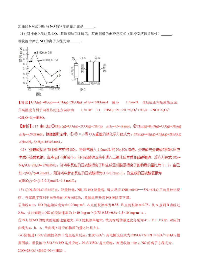 专题20化学反应原理的综合应用-2019年高考化学易错题汇总（解析版）_05高考化学_新高考复习资料_2022年新高考资料_2022年一轮复习各版本_1.高考化学2022年一轮复习通用版