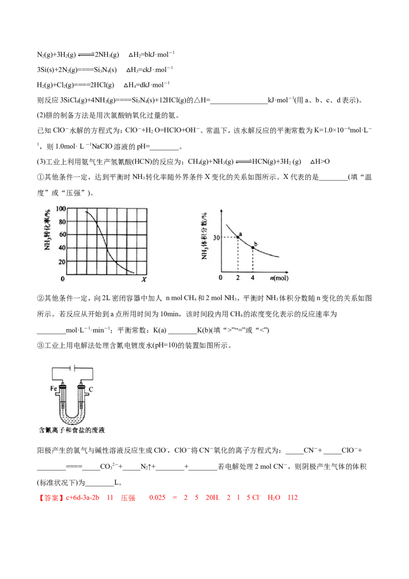 专题20化学反应原理的综合应用-2019年高考化学易错题汇总（解析版）_05高考化学_新高考复习资料_2022年新高考资料_2022年一轮复习各版本_1.高考化学2022年一轮复习通用版