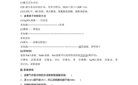 2024年高考化学一轮复习（新高考版）第5章第21讲　卤族元素　溴、碘单质的提取_05高考化学_2024年新高考资料_1.2024一轮复习_2024年高考化学一轮复习讲义（新人教新高考版）