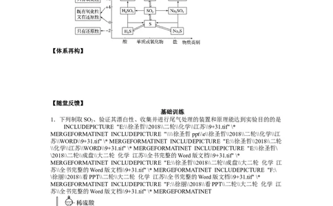 2025届高三化学一轮专题复习讲义（19）-专题四第四讲非金属及其化合物（二）_05高考化学_2025年新高考资料_一轮复习_2025届高三化学一轮专题复习讲义