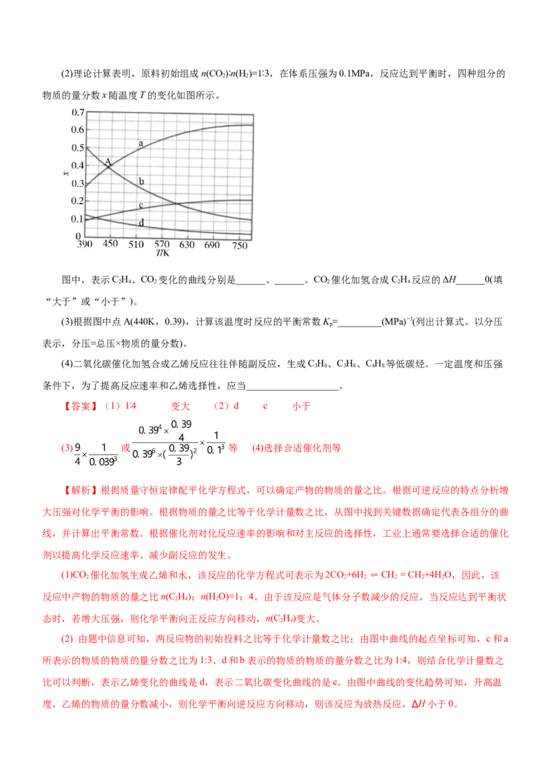 专题09化学反应速率与化学平衡（测）-2023年高考化学二轮复习讲练测（解析版）_05高考化学_新高考复习资料_2023年新高考资料_二轮复习