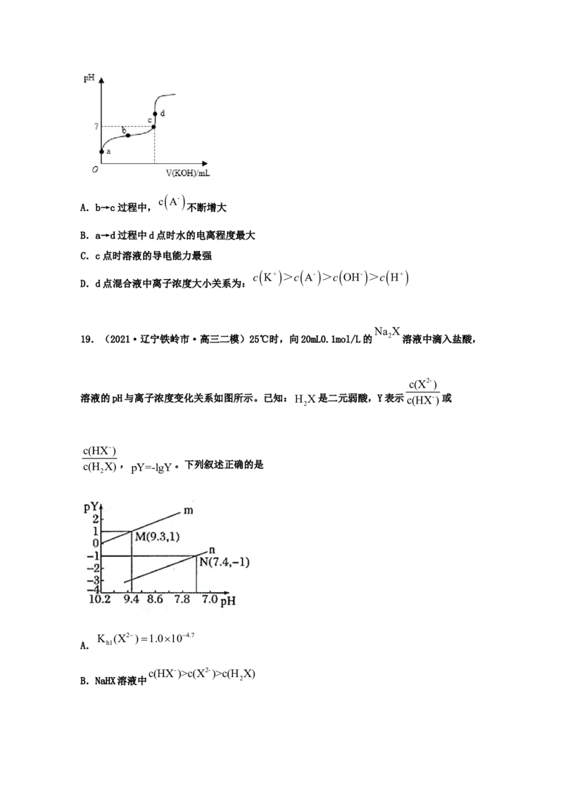 专题12弱电解质的电离平衡（学生版）2021年高考化学真题和模拟题分类汇编（36题）_05高考化学_新高考复习资料_2023年新高考资料_一轮复习_2023年新高考大一轮复习讲义