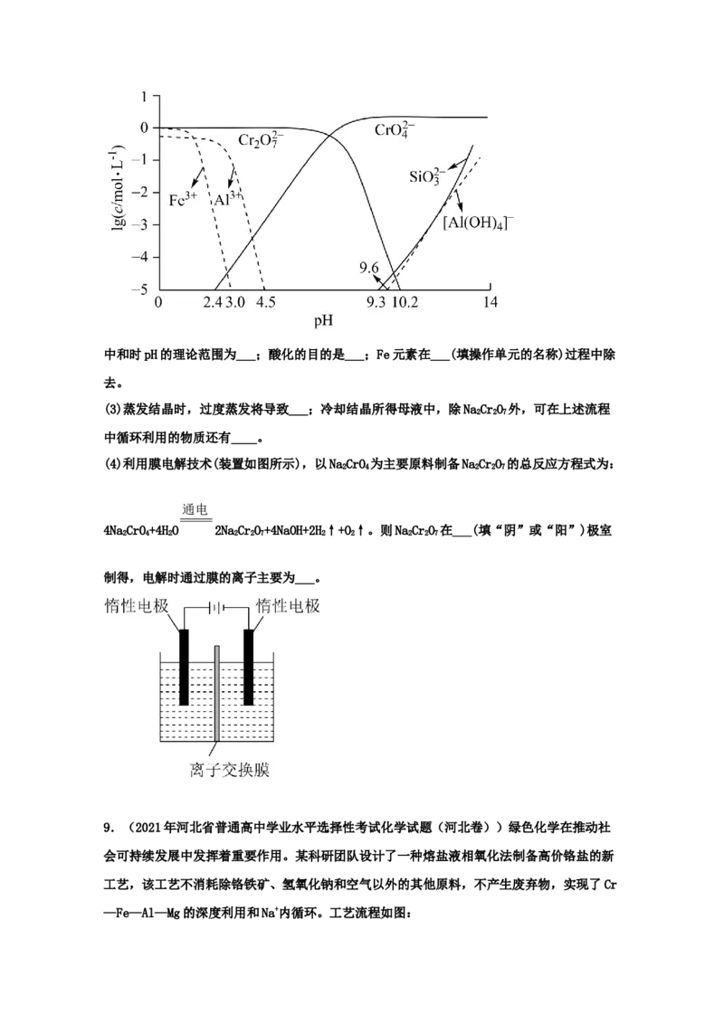 专题20工业流程题（学生版）2021年高考化学真题和模拟题分类汇编（44题）_05高考化学_新高考复习资料_2023年新高考资料_一轮复习_2023年新高考大一轮复习讲义