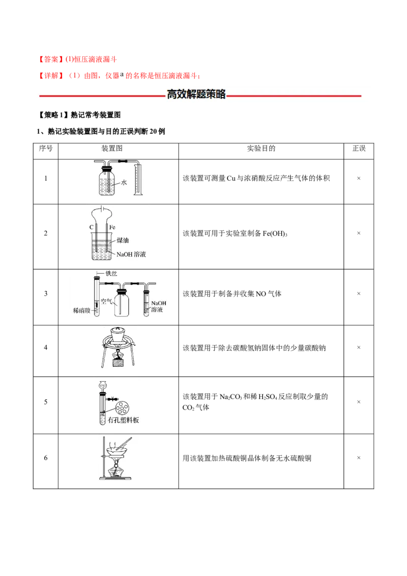 专题12化学实验仪器与基本操作（解析版）-备战2025年高考化学二轮&middot;突破提升专题复习讲义（新高考通用）_05高考化学_2025年新高考资料_二轮复习_01高考语文等多个文件