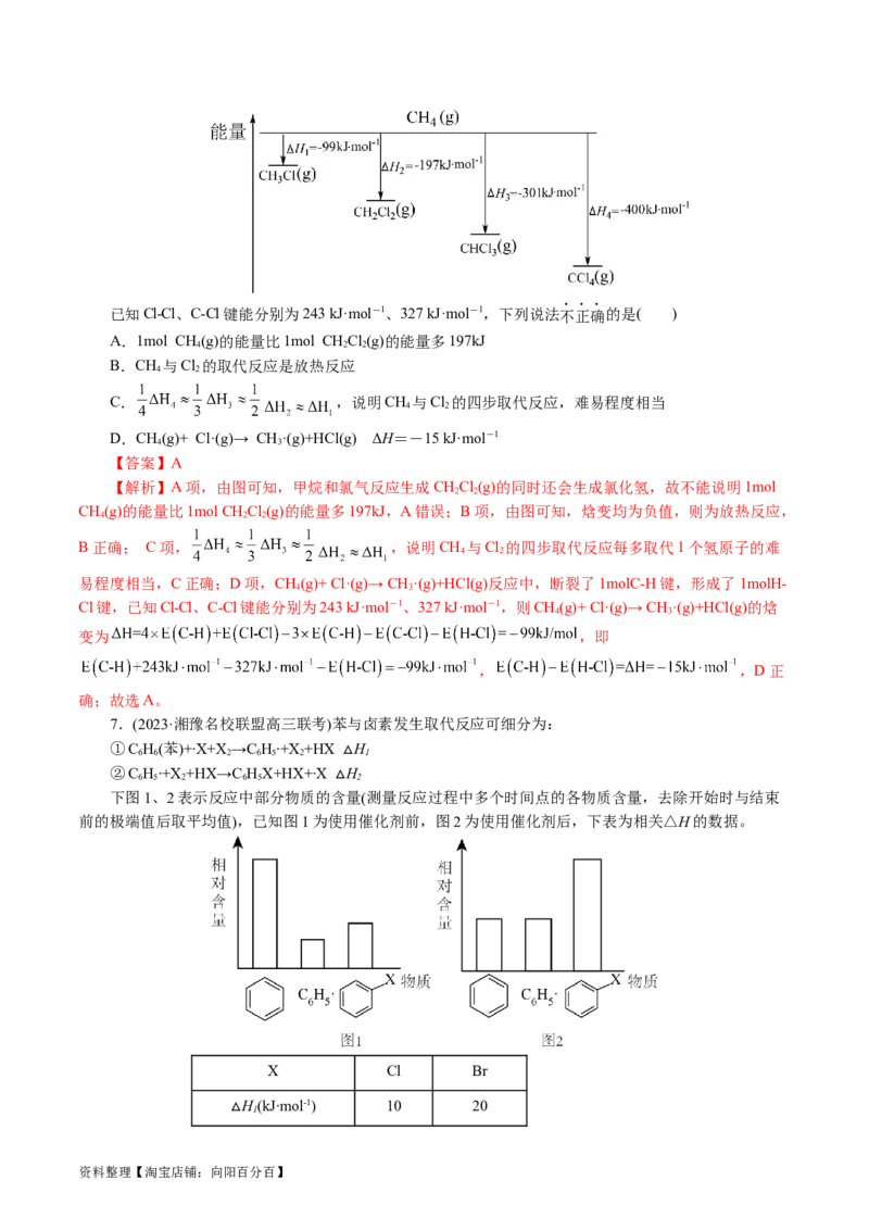 专题06化学反应与能量(讲义)(解析版)_05高考化学_新高考复习资料_2024年新高考资料_二轮复习资料_2024年高考化学二轮复习讲练测（新教材新高考）_配套讲义（原卷版+解析版）